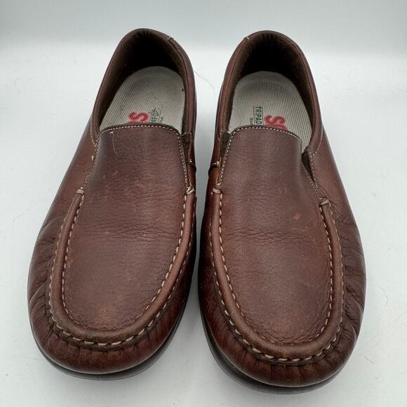 SAS Simplify Women’s 8M Brown Leather Loafers Tripad Comfort Made in USA - Picture 3 of 9